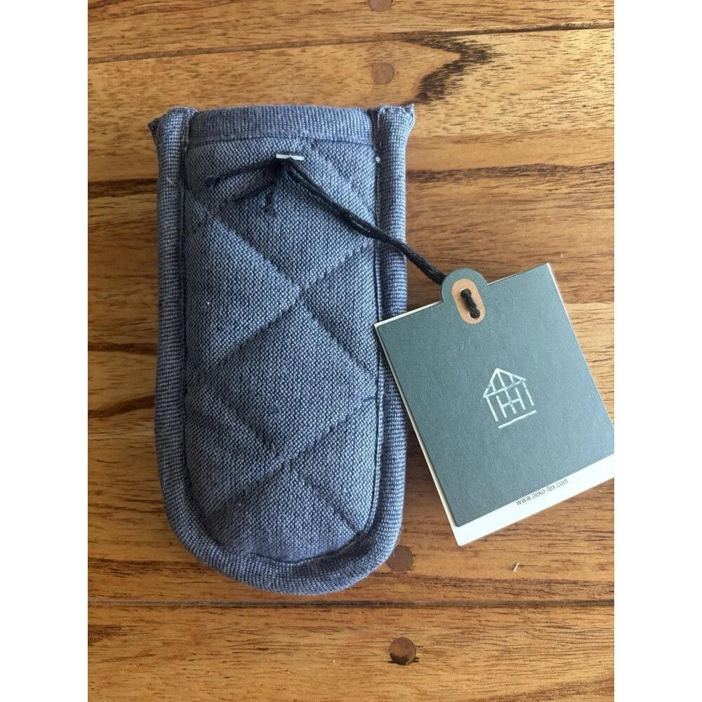 Panhandles Mitt Navy Denim Hearth & Hand With Magnolia Set Of 2